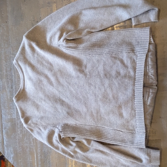Trendy grey zip sweater - Picture 4 of 4